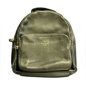 Kate Spade Black Leather Backpack